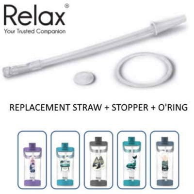 Relax Spare Part For Relax Bottle Replacement Straw & O-Ring