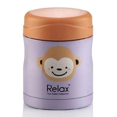 Relax Stainless Steel Thermal Food Jar 300ml PURPLE MONKEY