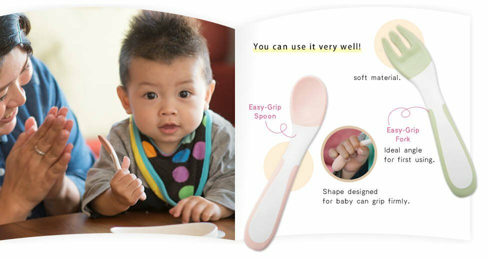 Richell Spoon & Fork Set With Case