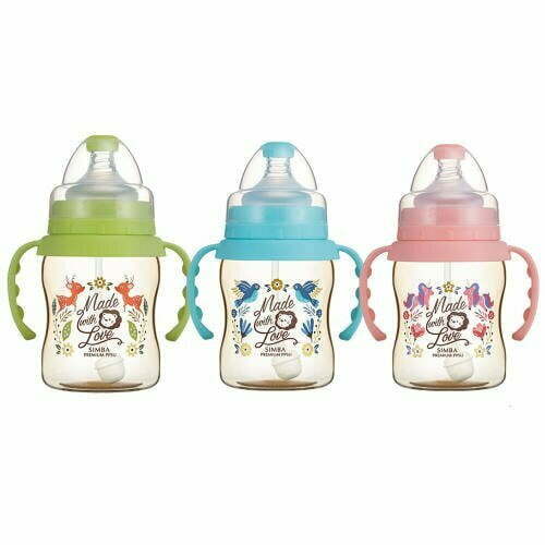 Simba Wide-Neck Feeding Bottle With Handle 200ml