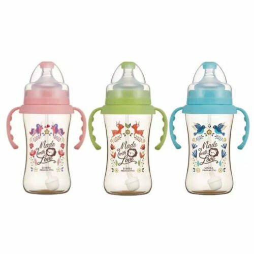 Simba Wide-Neck Feeding Bottle With Handle 270ml