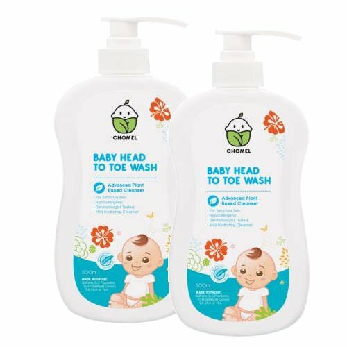 Chomel Baby Head TO Toe Wash 500ml TWIN