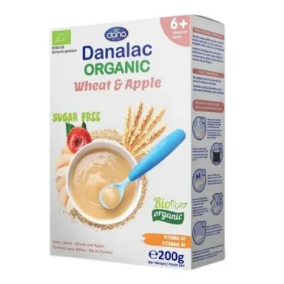Danalac Organic Corn Wheat & Apple Cereal