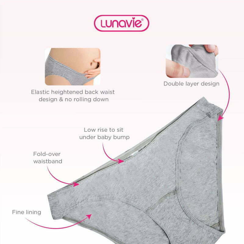 Lunavie Cotton Bikini Maternity Panties