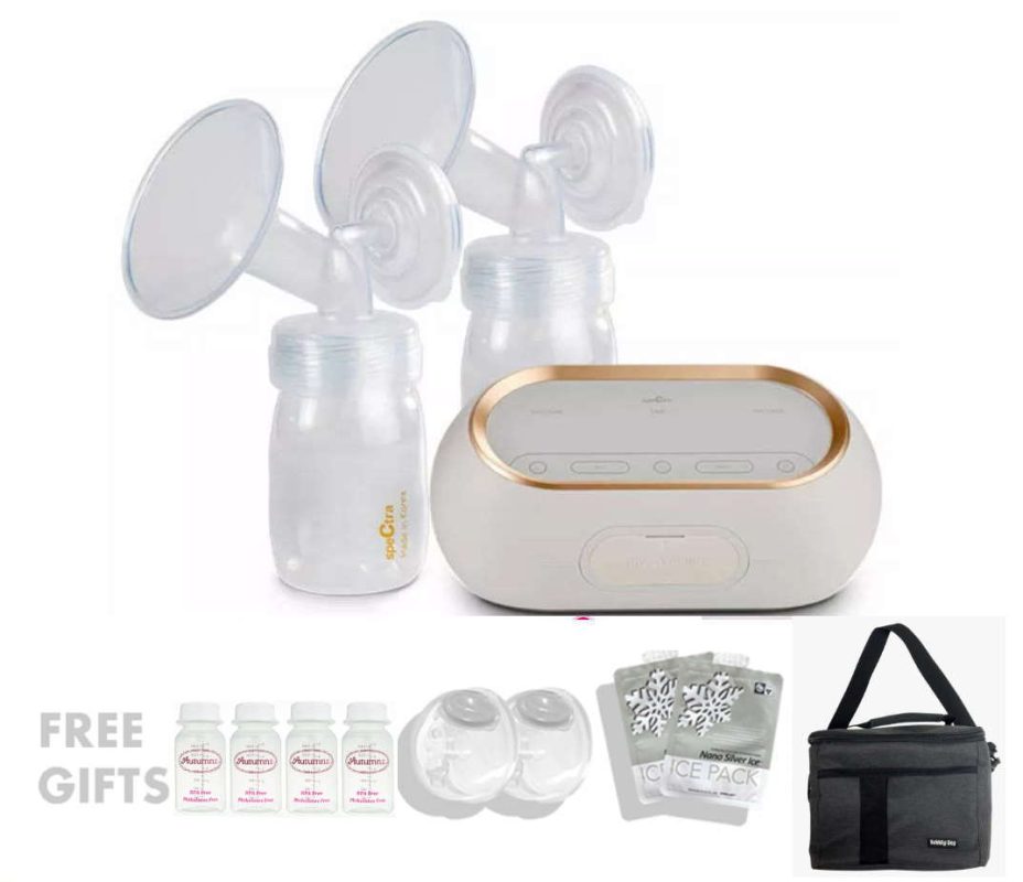 Spectra: Dual Compact Double Electric Breast Pump | WITH FREE GIFTS