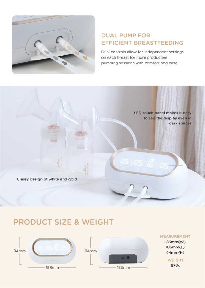 Spectra Dual Compact Breast Pump