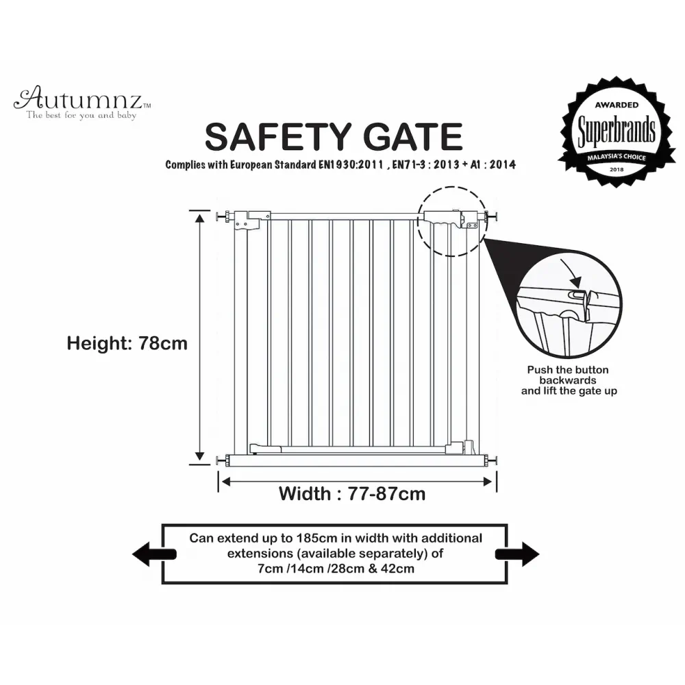 Autumnz Safety Gate Descriptions
