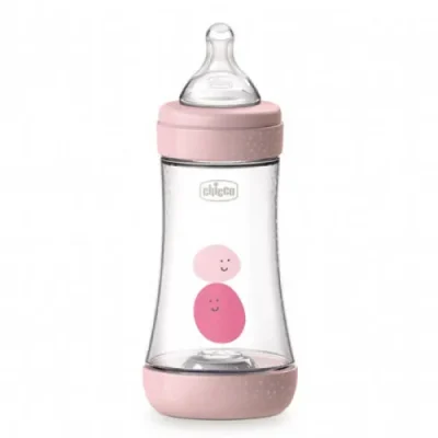 Chicco Perfect 5 Feeding Bottle 240ml PINK