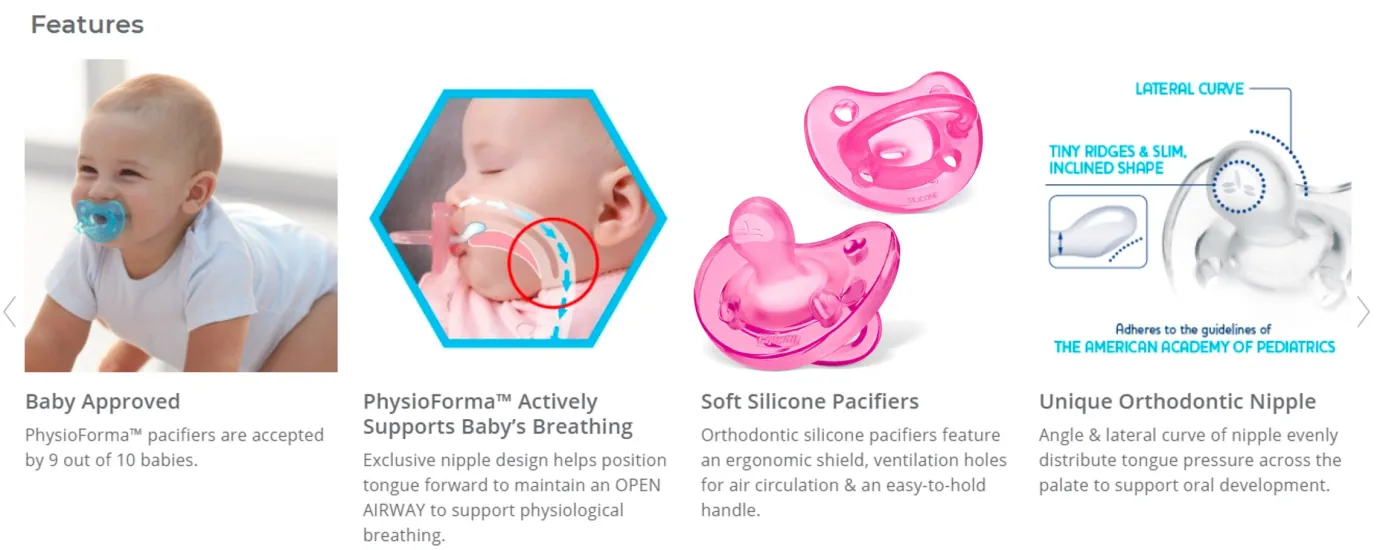 Chicco Physiob Soft Silicone Soother Banner