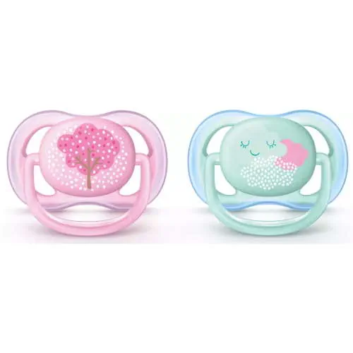 Philips Avent Pacifier Ultra Air Orthodontic 0-6M PINK GREEN