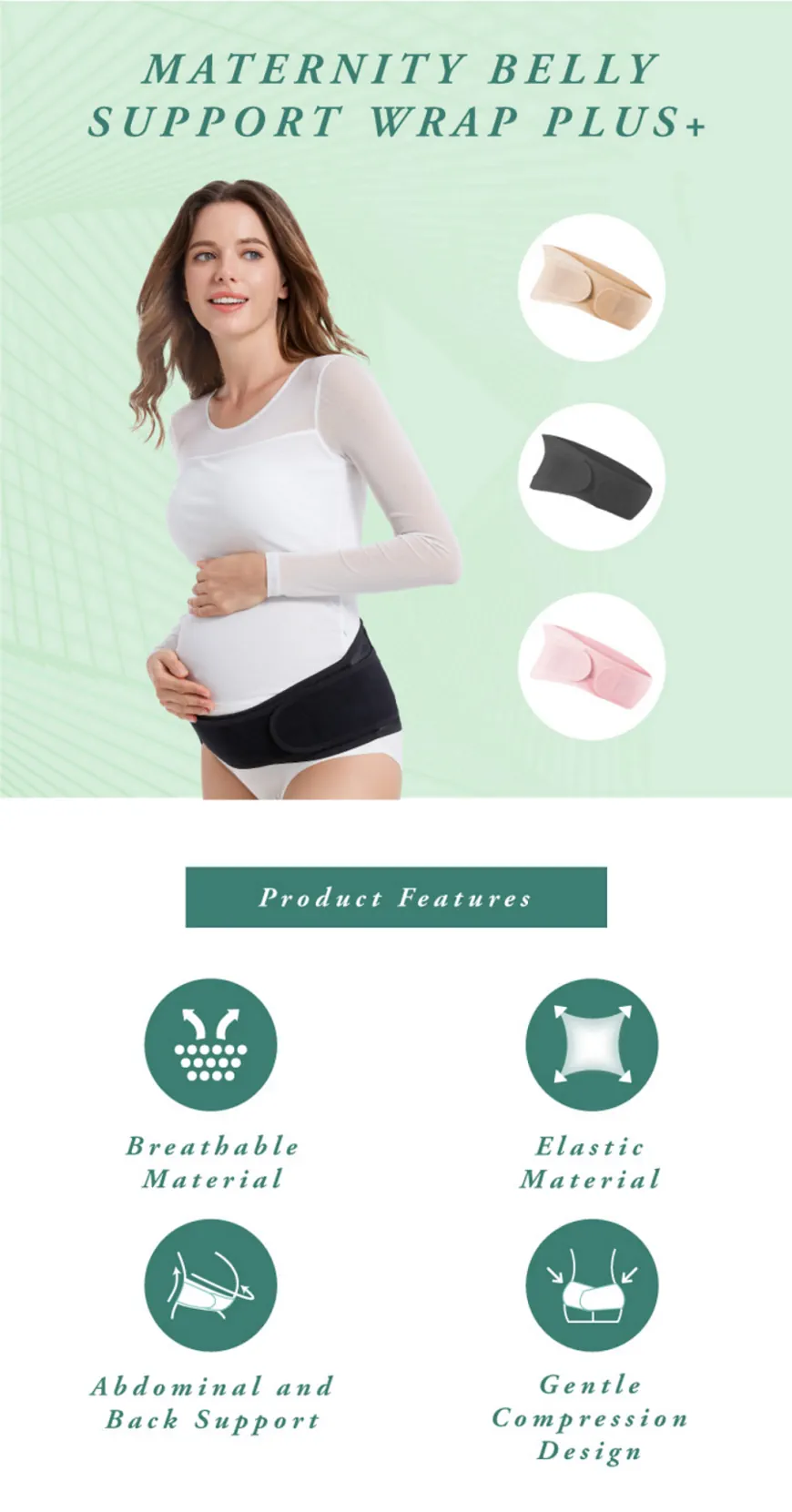 Shapee Maternity Belly Support Wrap Plus Descriptions