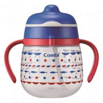 Combi LakuMug First Straw 240ml BLUE