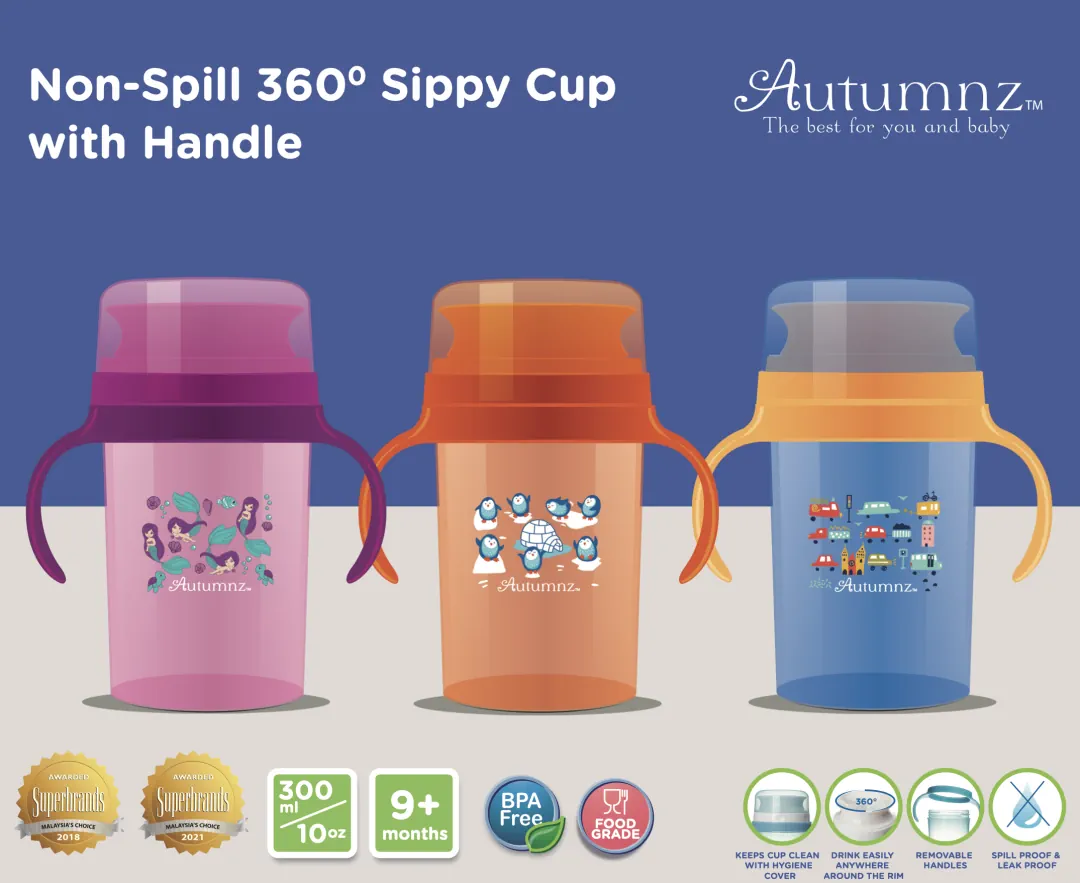 Autumnz Non-Spill 360 Suppy Cup With Handle