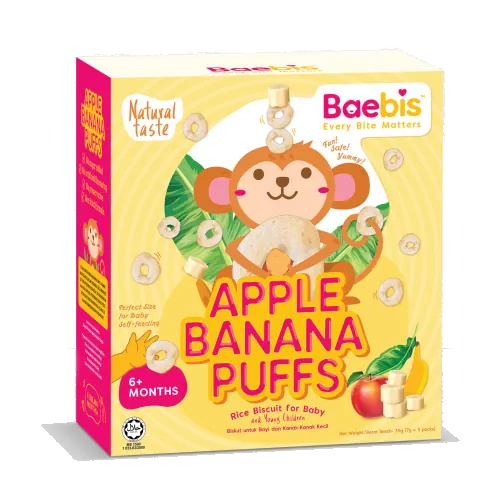 Baebis Puff 5 x 7g Healthy Safe For Baby 6M