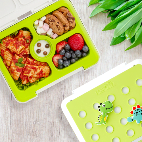 Flexnlock Lunch Box Kids Set GREEN DINOSAUR