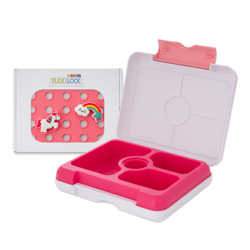 Flexnlock Lunch Box Kids Set PINK UNICORN