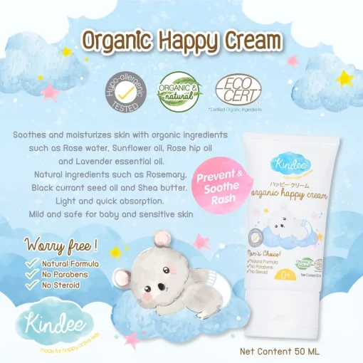 Kindee Organic Happy Cream