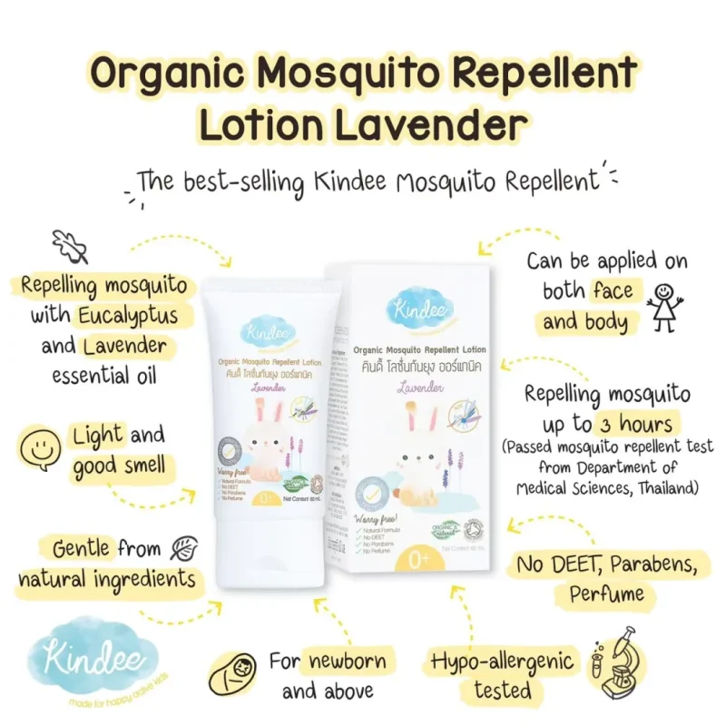 Kindee Organic Mosquito Repellent Lotion 60ml