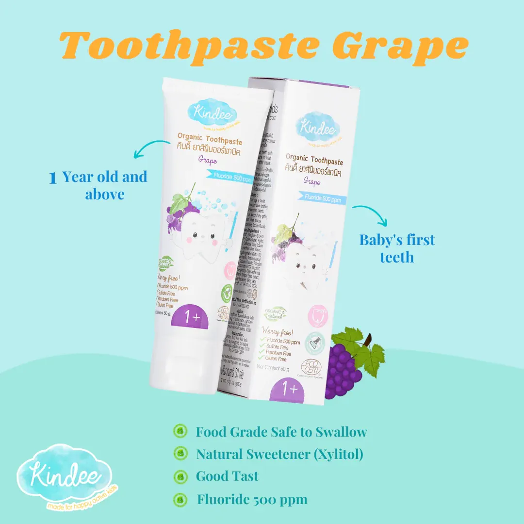 Kindee Organic Toothpaste Grape
