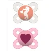MAM Pacifier Start Extra Tiny 0-2M PINK SEAHORSE & HEART