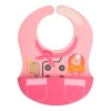 Marcus & Marcus Play Time Wide Coverage Silicone Bib LITTLE CHEF POKEY