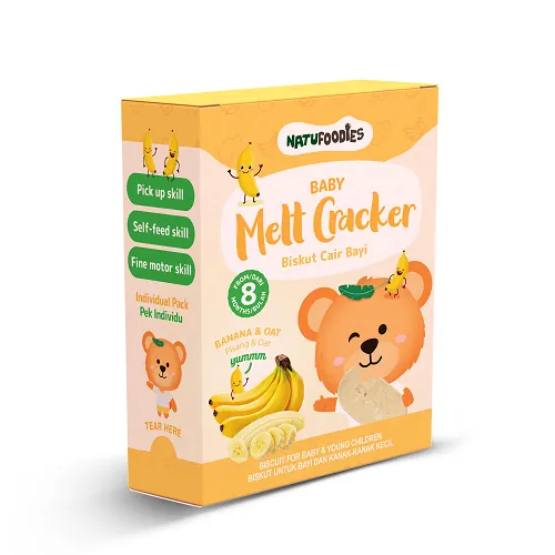 Natufoodies Baby Melt Cracker BANANA OAT