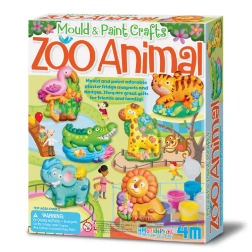 4M: Zoo Animal Mould & Paint Crafts