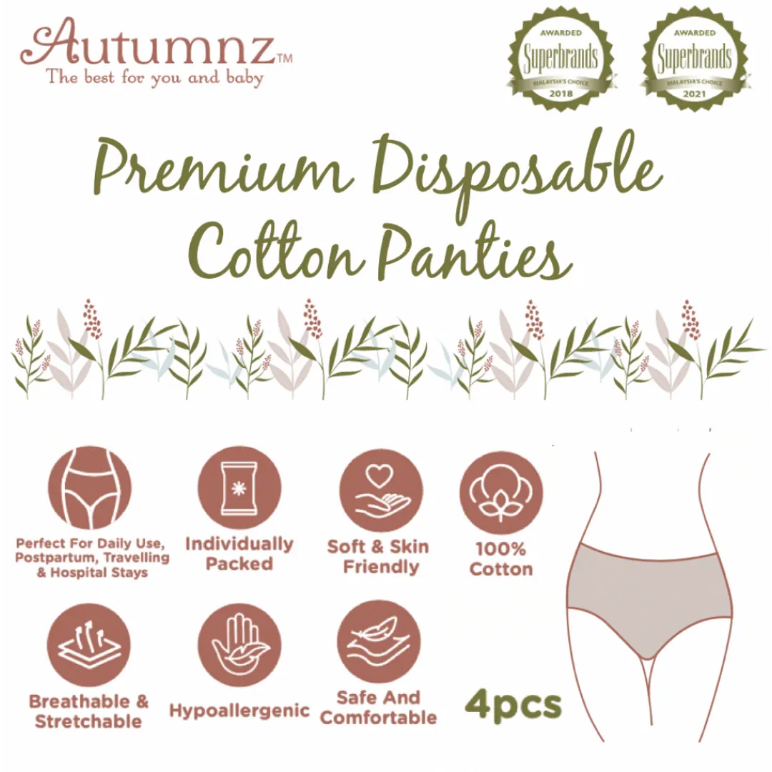 Autumnz Disposable Cotton Panties 4pcs