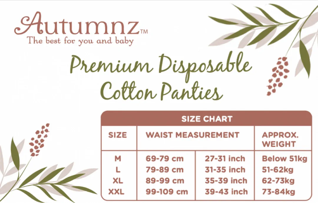 Autumnz Disposable Cotton Panties 4pcs