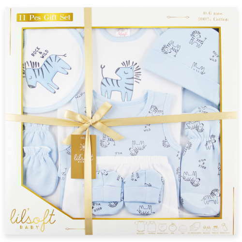 Lilsoft Baby 11cs Gift Set - Blue - WM316032