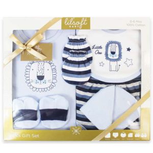 Lilsoft Baby 6pcs gift set - LI3151-352-blue