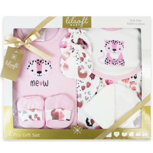 Lilsoft Baby 6pcs gift set - LI3151-352-pink