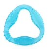Nuby Comfy Soft Triangle Silicone Teether BLUE