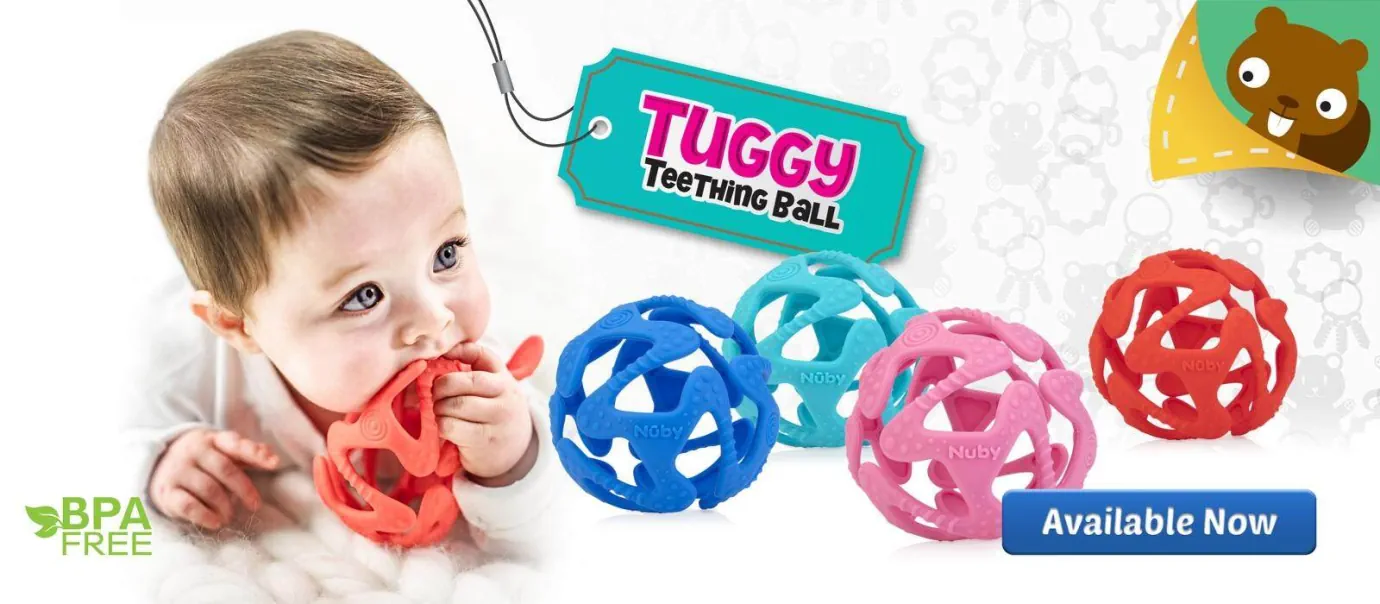 Nuby Tuggy Teething Ball Banner