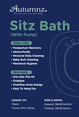Autumnz Sitz Bath With Pump