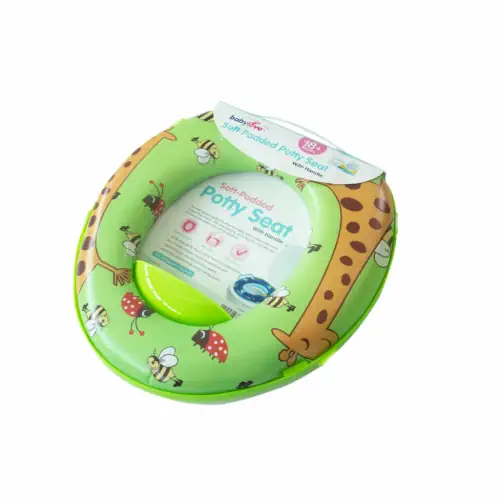 Babylove Soft Padded Potty Seat GREEN GIRAFFE