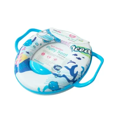 Babylove Soft Padded Potty Seat With Handle BLUE MARINE
