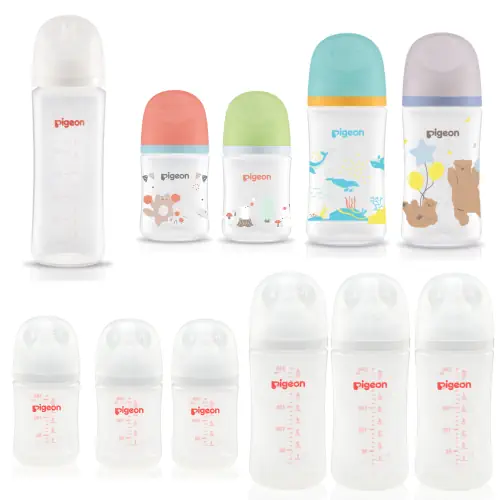 Pigeon: SofTouch Wide-Neck PP Feeding Bottle