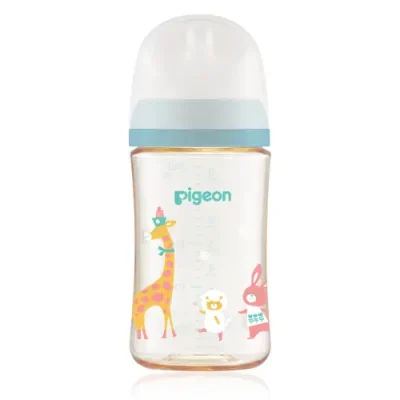 Pigeon SofTouch Wide-Neck PPSU Bottle 240ml Single ANIMAL