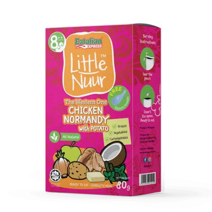 Eatalian Express Little Nuur Ready-To-Eat Baby Food CHICKEN NORMANDY WITH POTATO