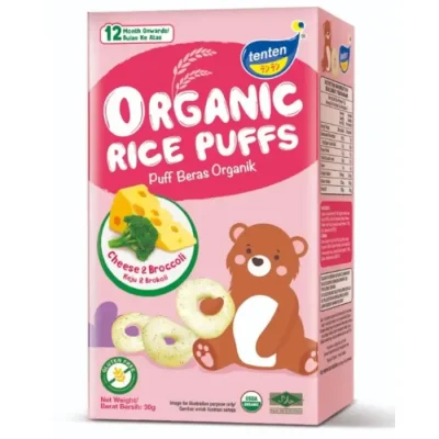 TenTen Organic Rice Puffs CHEESE & BROCCOLI
