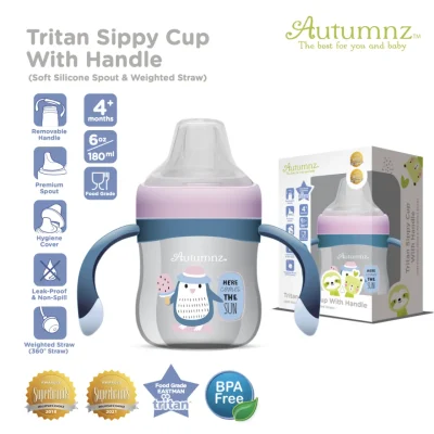 Autumnz Tritan Sippy Cup With Handle HERE COMES THE SUN