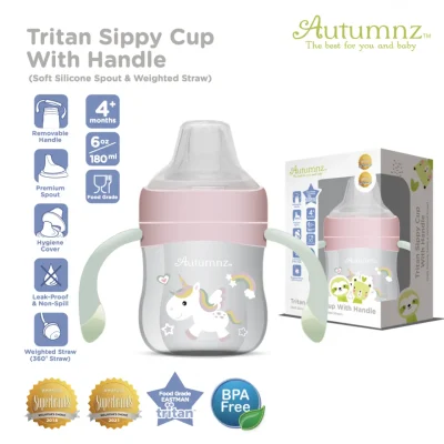 Autumnz Tritan Sippy Cup With Handle UNICORN