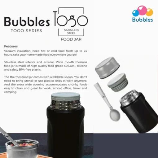 Bubbles TOGO Food Jar