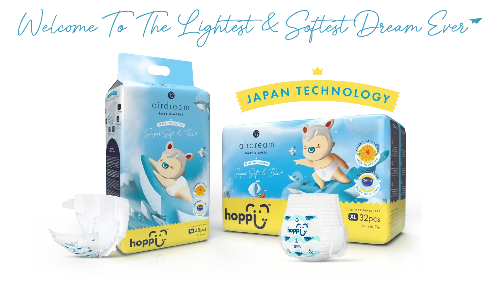 Hoppi Airdream Baby Diapers