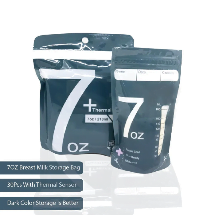 7oz: Thermal Sensor Breastmilk Storage Bag