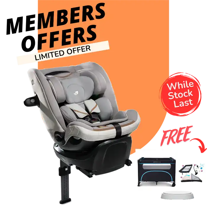 Joie: Signature – I-Spin XL 360 I-Size Convertible Car Seat | FREE CROLLA ALLY PLAYPEN + ACCESSORIES + MATTRESS SET