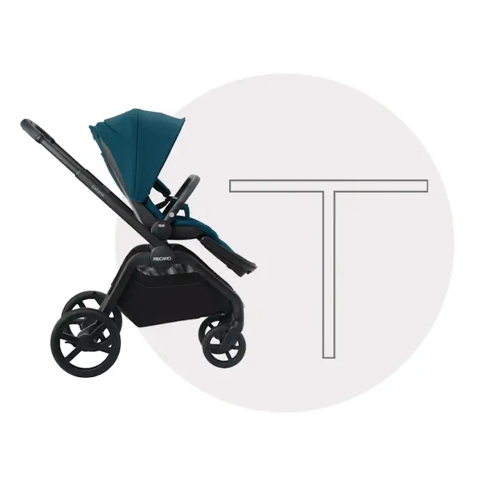 Recaro Celona Stroller Frame TABLE HEIGHT