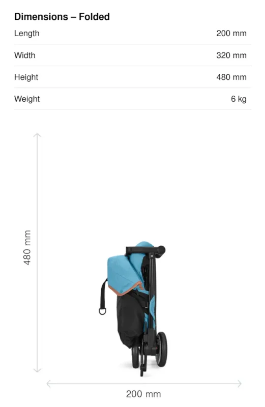 Cybex Libelle Stroller FOLD DIMENSION