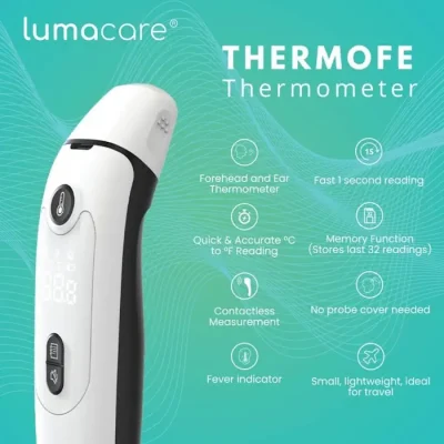 Lumacare Thermofe Forehead & Ear Thermometer